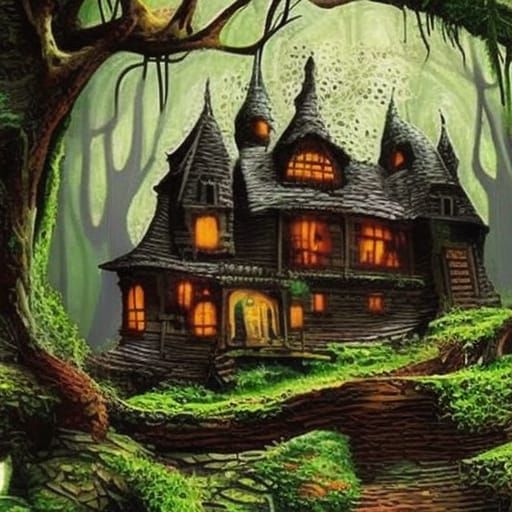 Spooky Cute Haunted House in Shady Glen