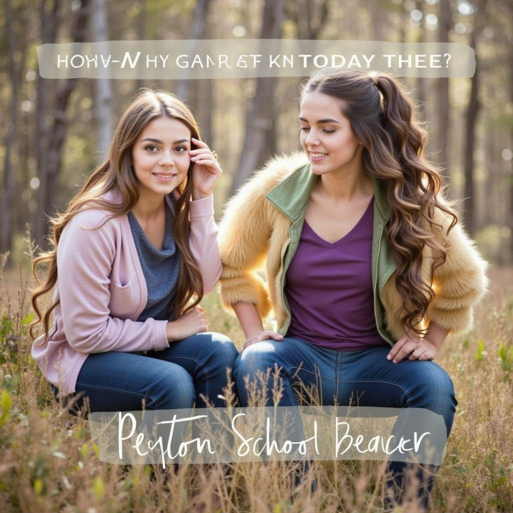 Peyton List as School Spirit Digital Art