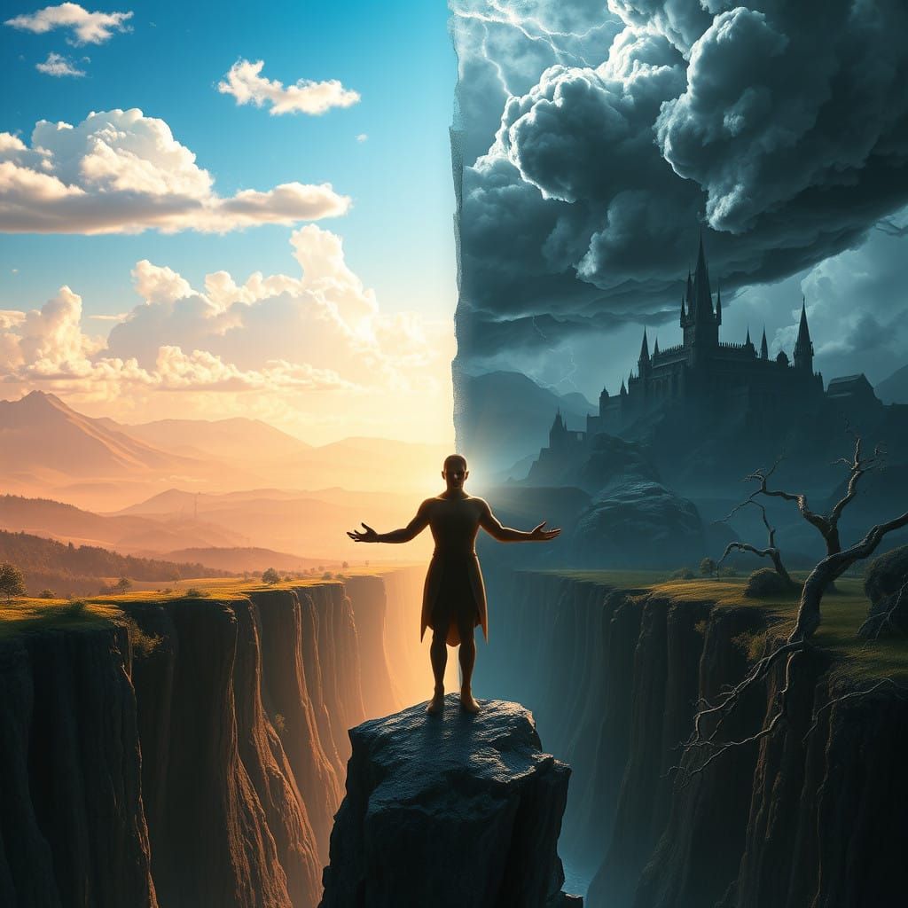 Torn Between Light and Shadow