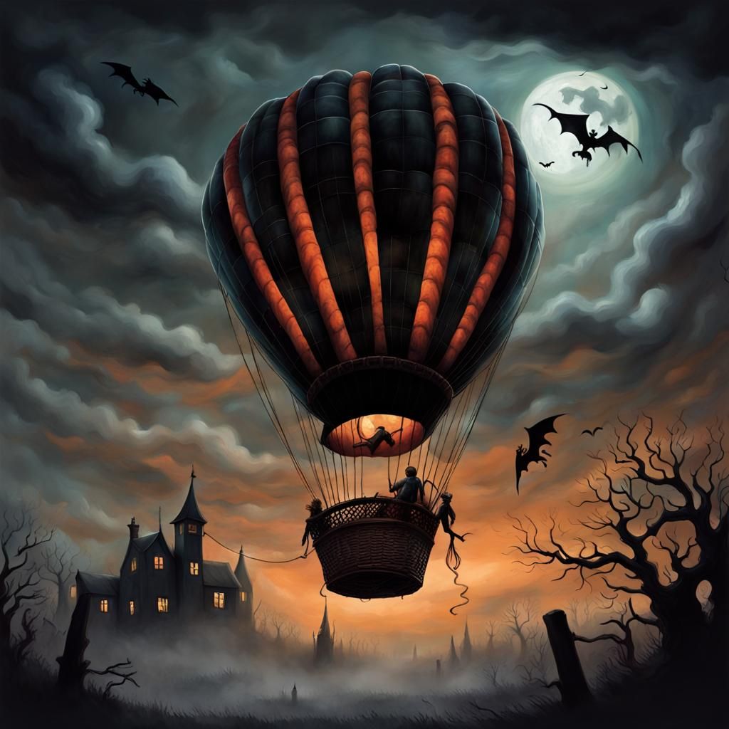 Creepy Halloween Hot Air Balloon
