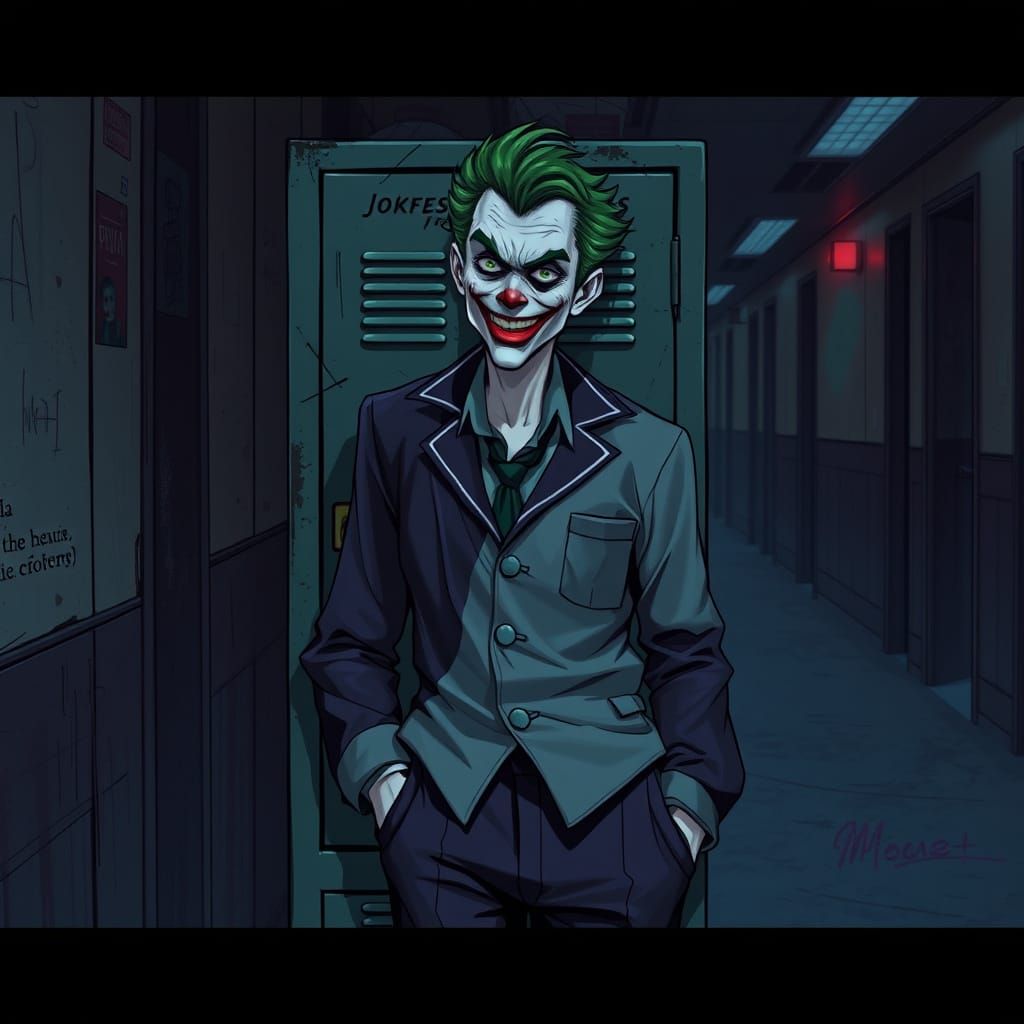 The Joker in School Uniform, Dark Noir Style