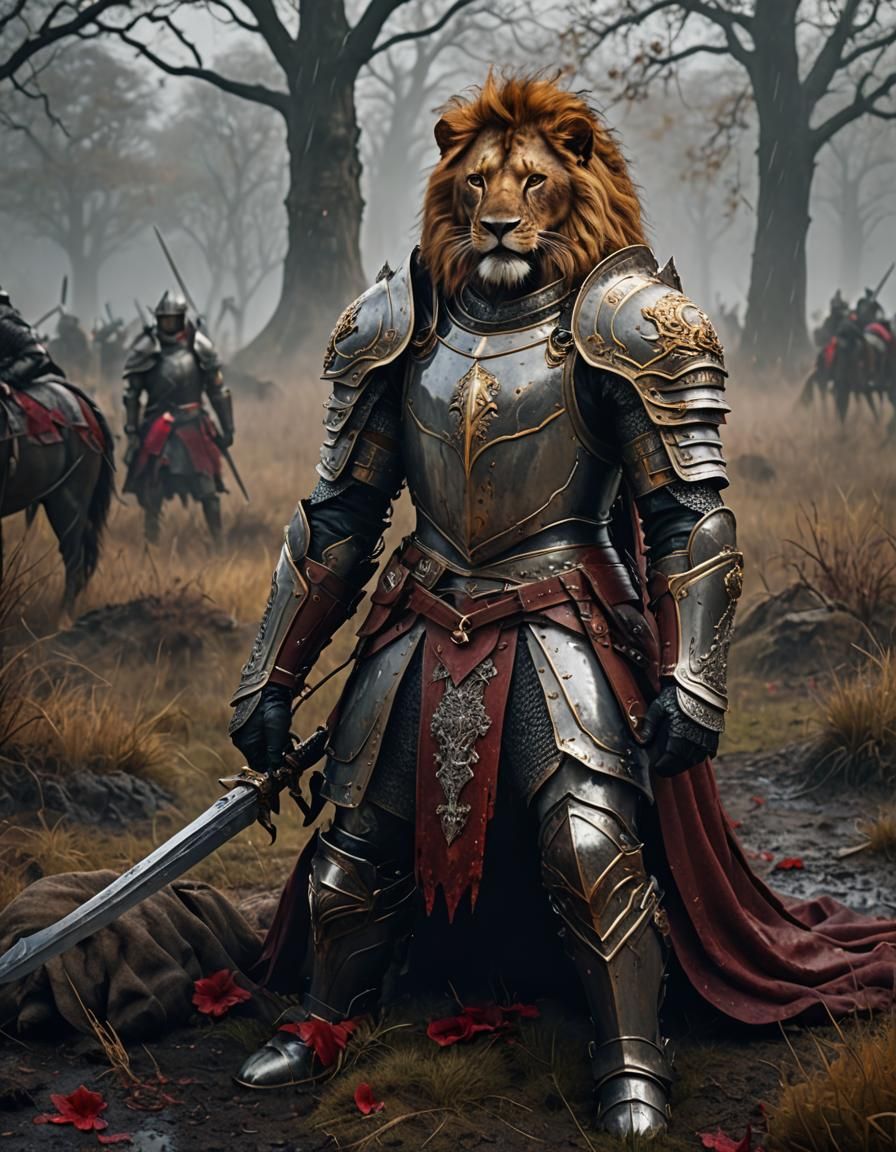 Lion Knight's Lament on a Foggy Battlefield