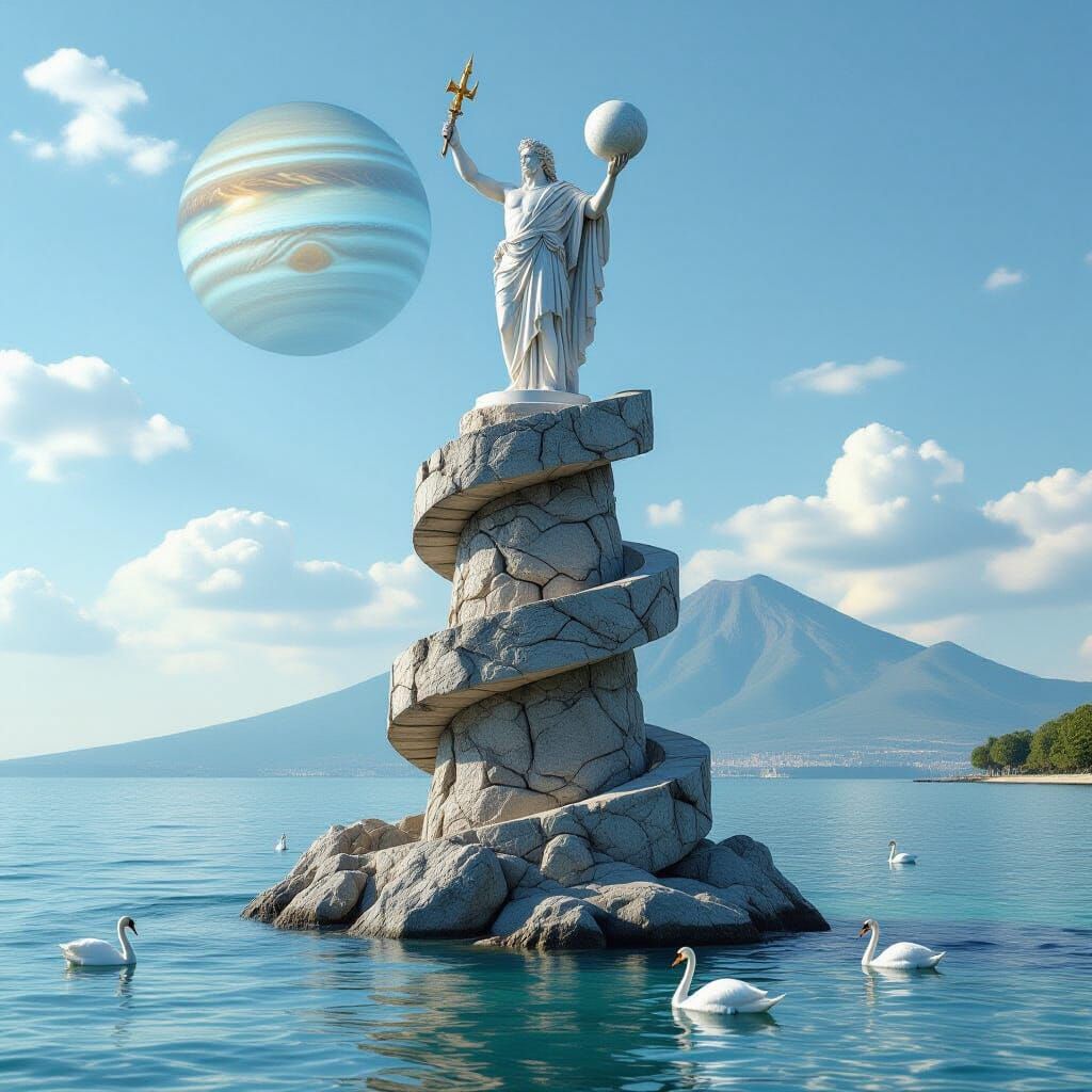 Zeus Statue on Tower with Jupiter