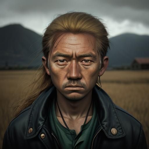 Tintin Portrait in Gauguin Style