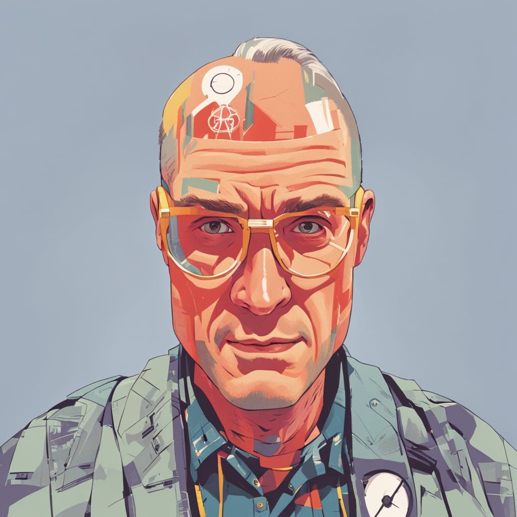 Disability Rights Advocate in Comic Book Style