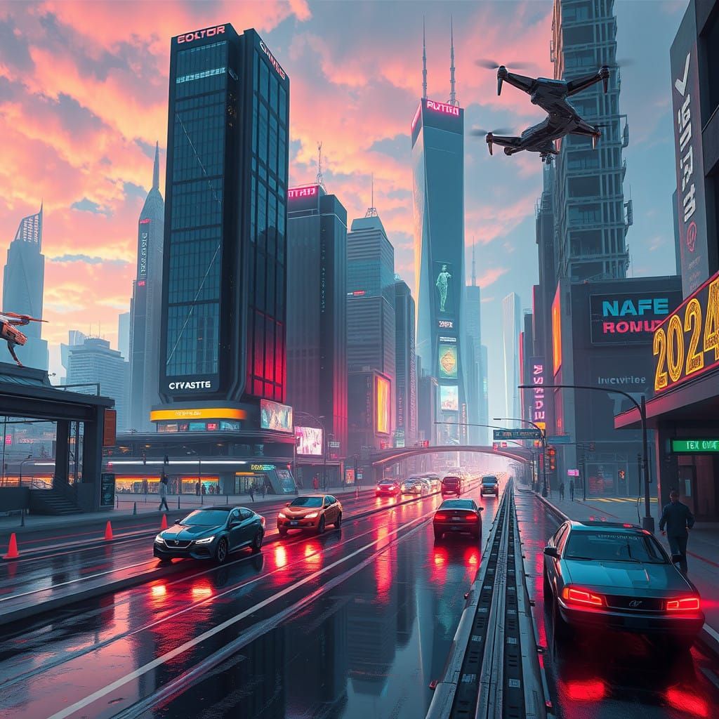 A Futuristic Metropolis Unveils Its Vibrant Energy