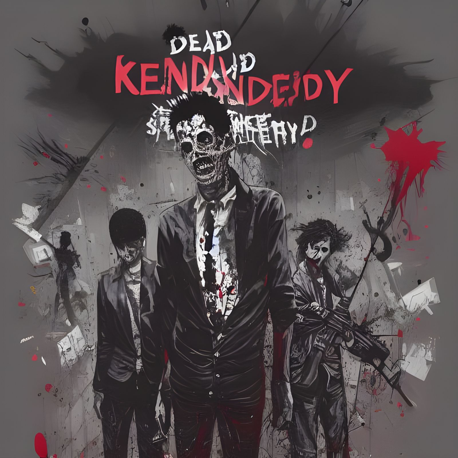 Dead Kennedys Album Art in Horror Style