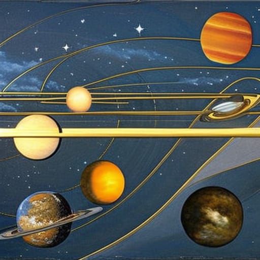 Solar System as Fairy Painting