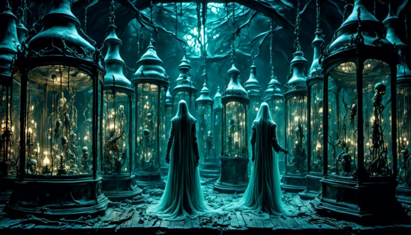 Ancient Aliens Meet Demon in Surrealist Laboratory