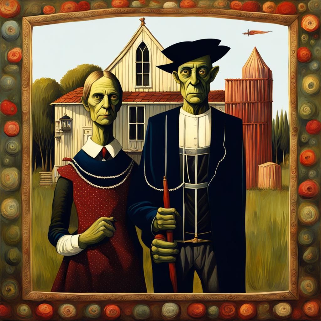 American Gothic: Spanish Knight and Goblin Girl
