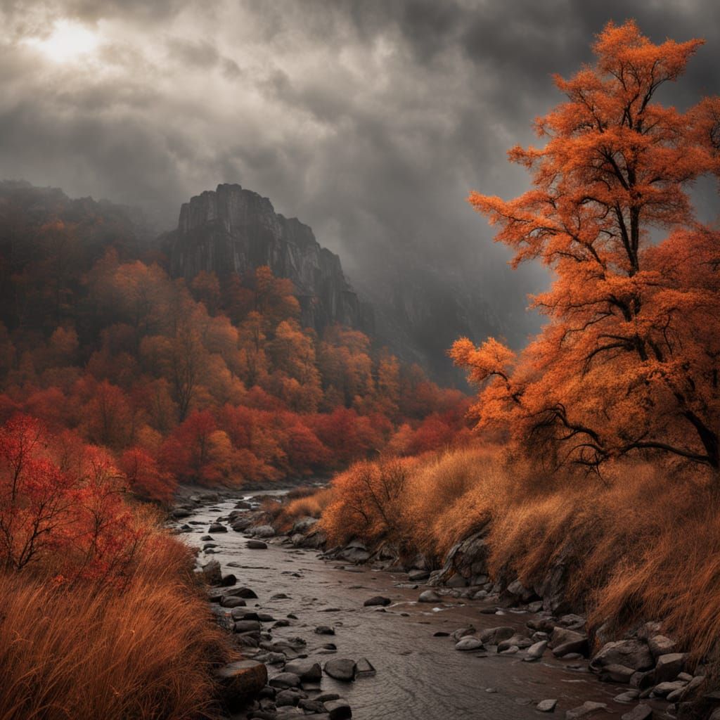 Epiropsis Search for Food in Mountain Valley