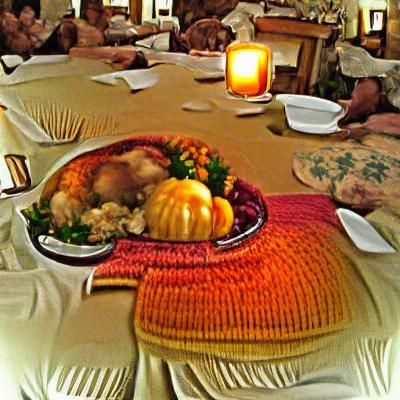 Cozy Thanksgiving Family Dinner
