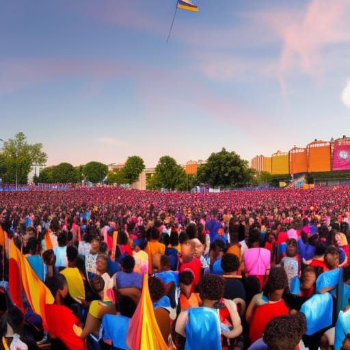 National Youth Day Celebration: Panoramic View