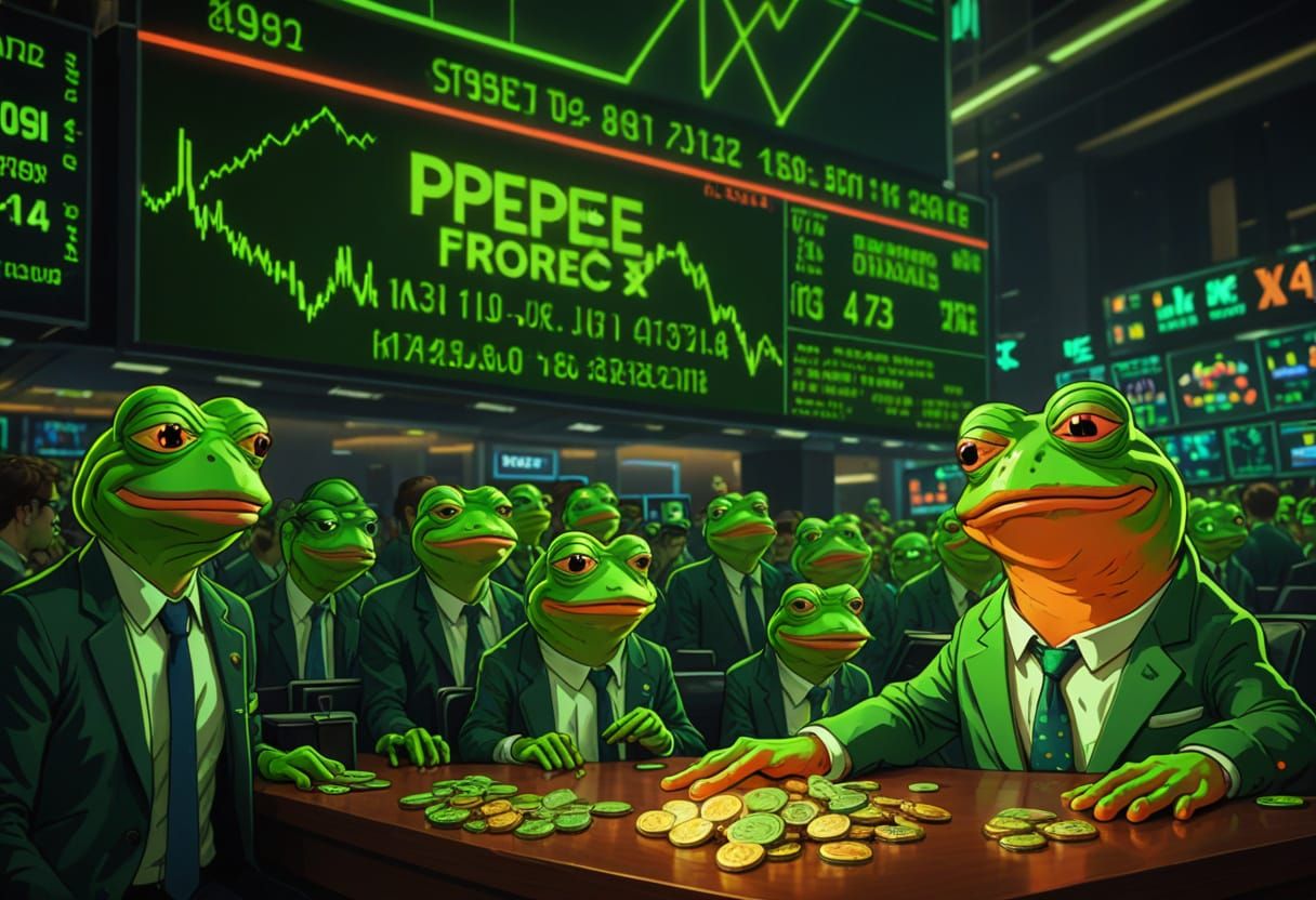 Pepe Trades Crypto at the Stock Exchange