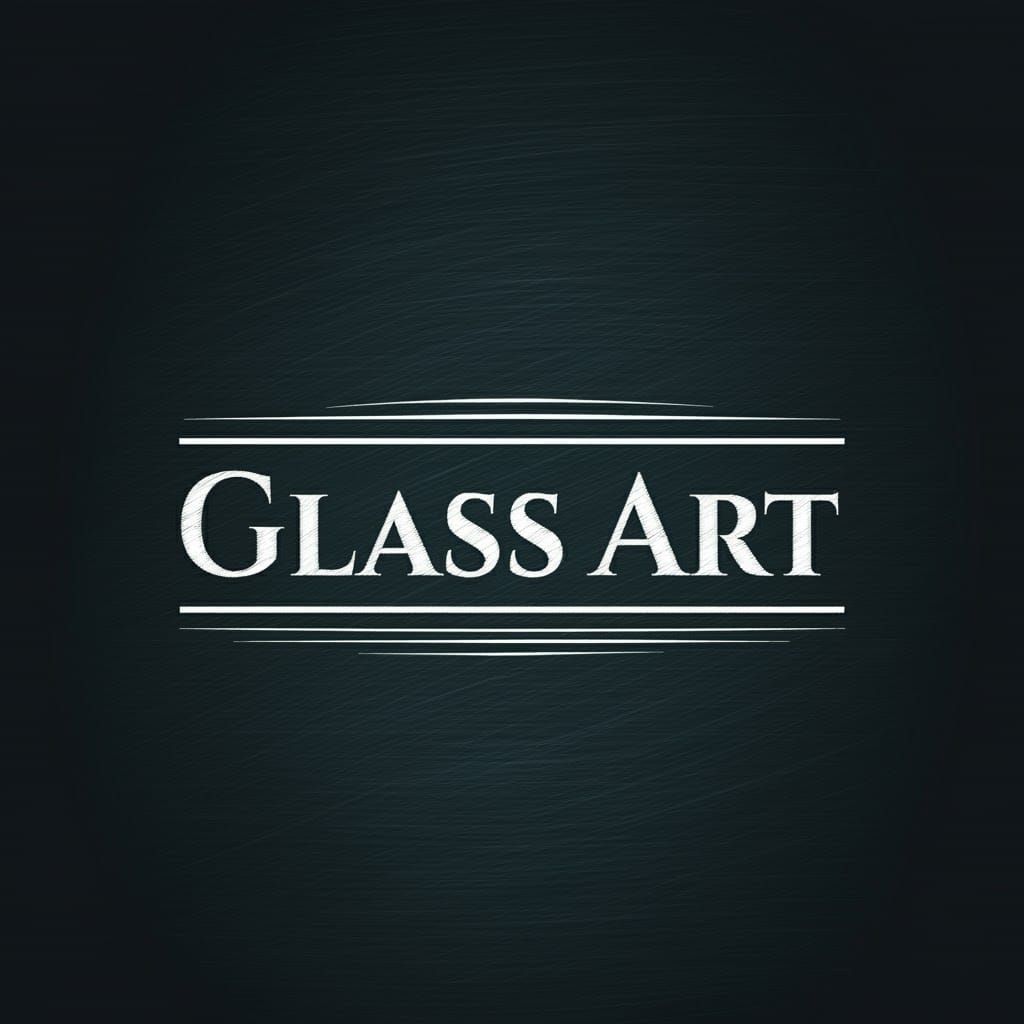 Chalky Glass Art: Horizontally Level Composition