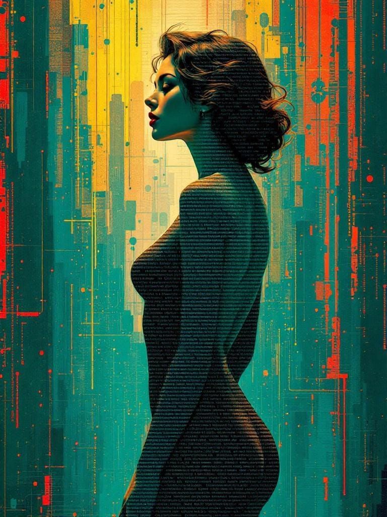 ASCII Art Overlay in Computational Style