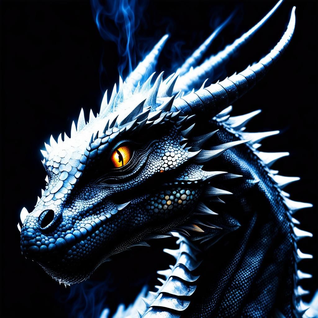 Demonic Cyborg Bear Portrait in Volcanic Hyperspace