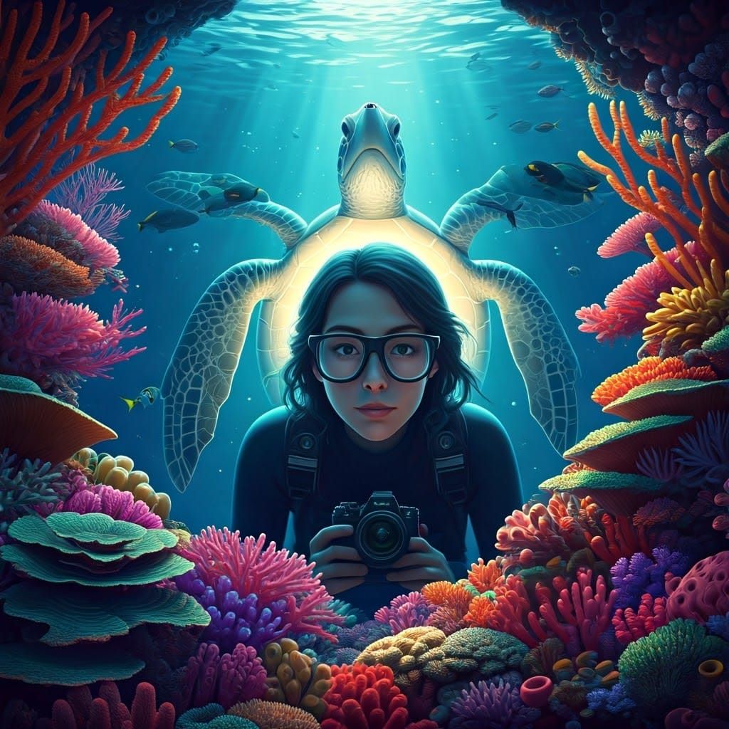 A Serene Marine Biologist Discovers a Utopian World Through...