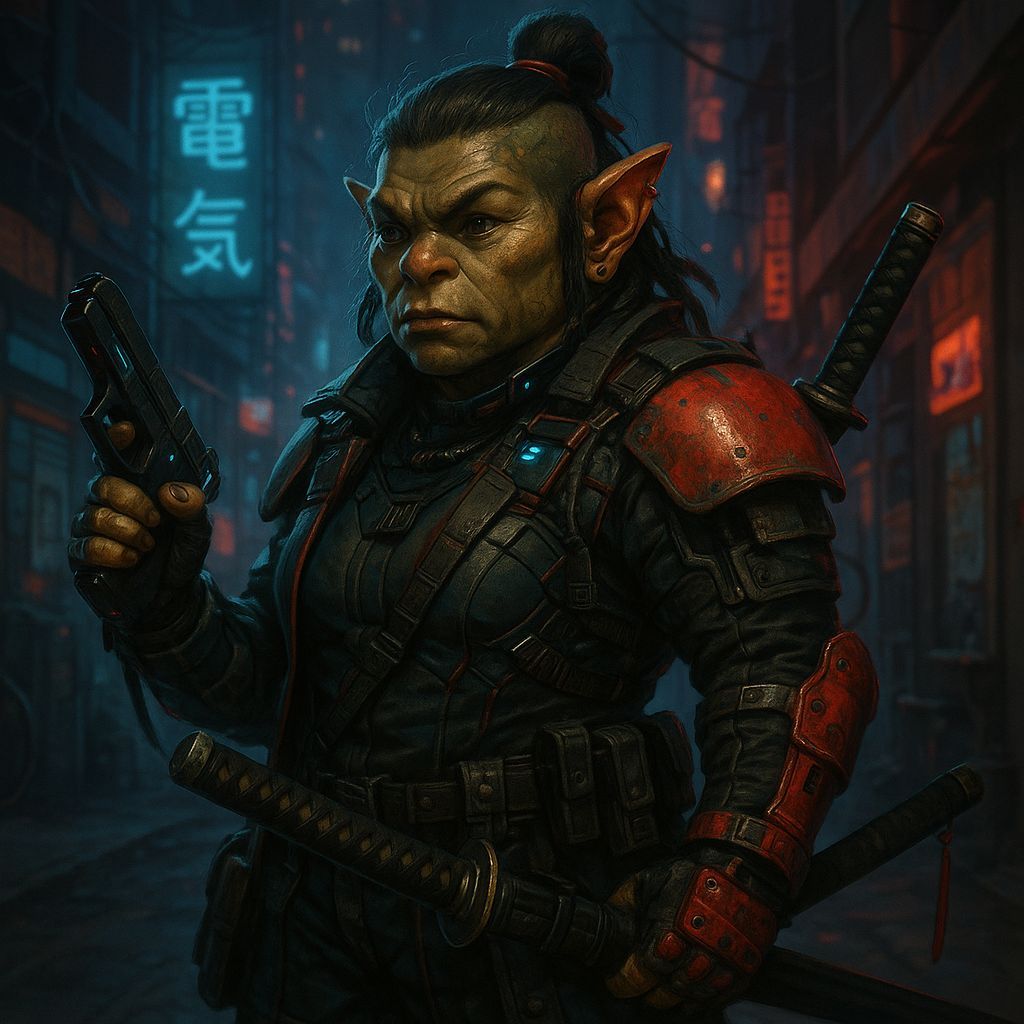 Shadowrun Female Koborokuru Street Samurai