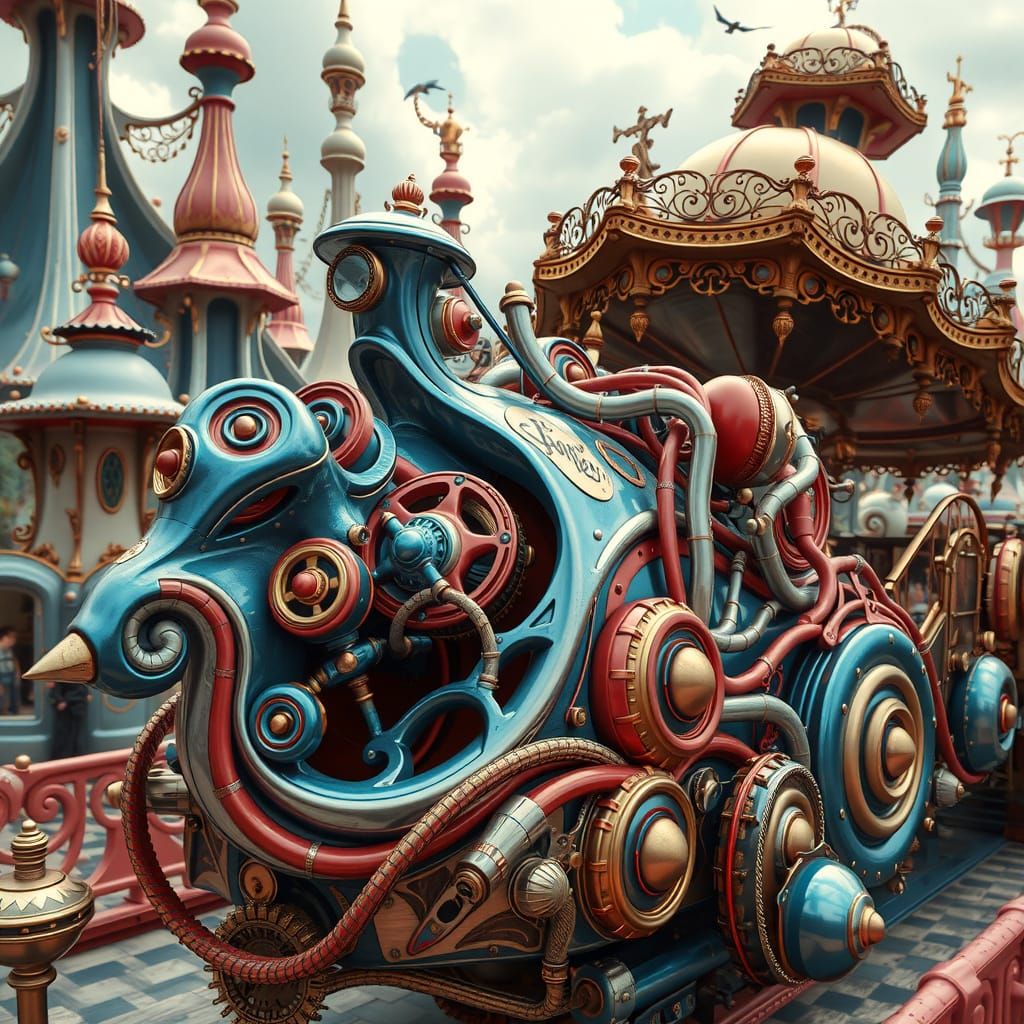 Surreal steampunk artwork