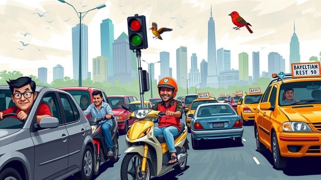 Jakarta Rush Hour: A Humorous Traffic Jam