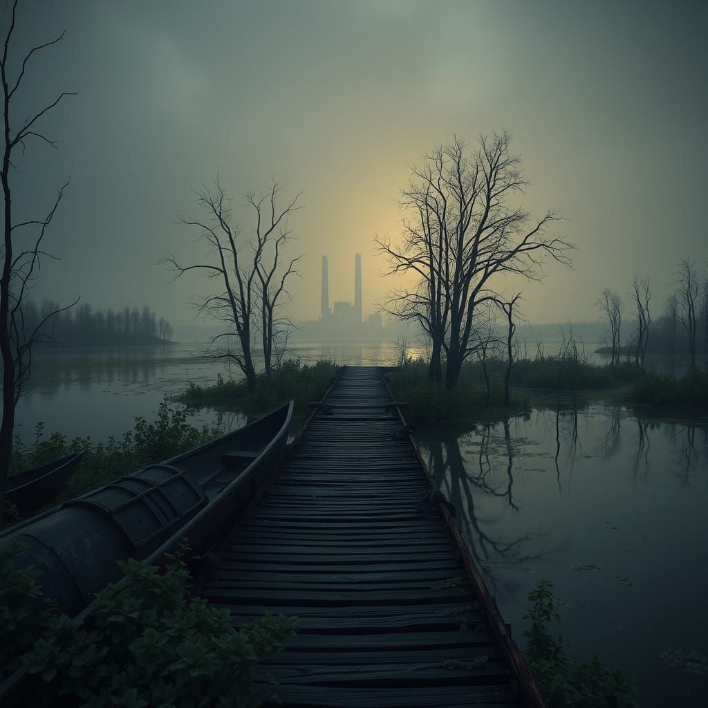 Abandoned Pier in Chernobyl's Toxic Lake, Error 404 Haunts t...