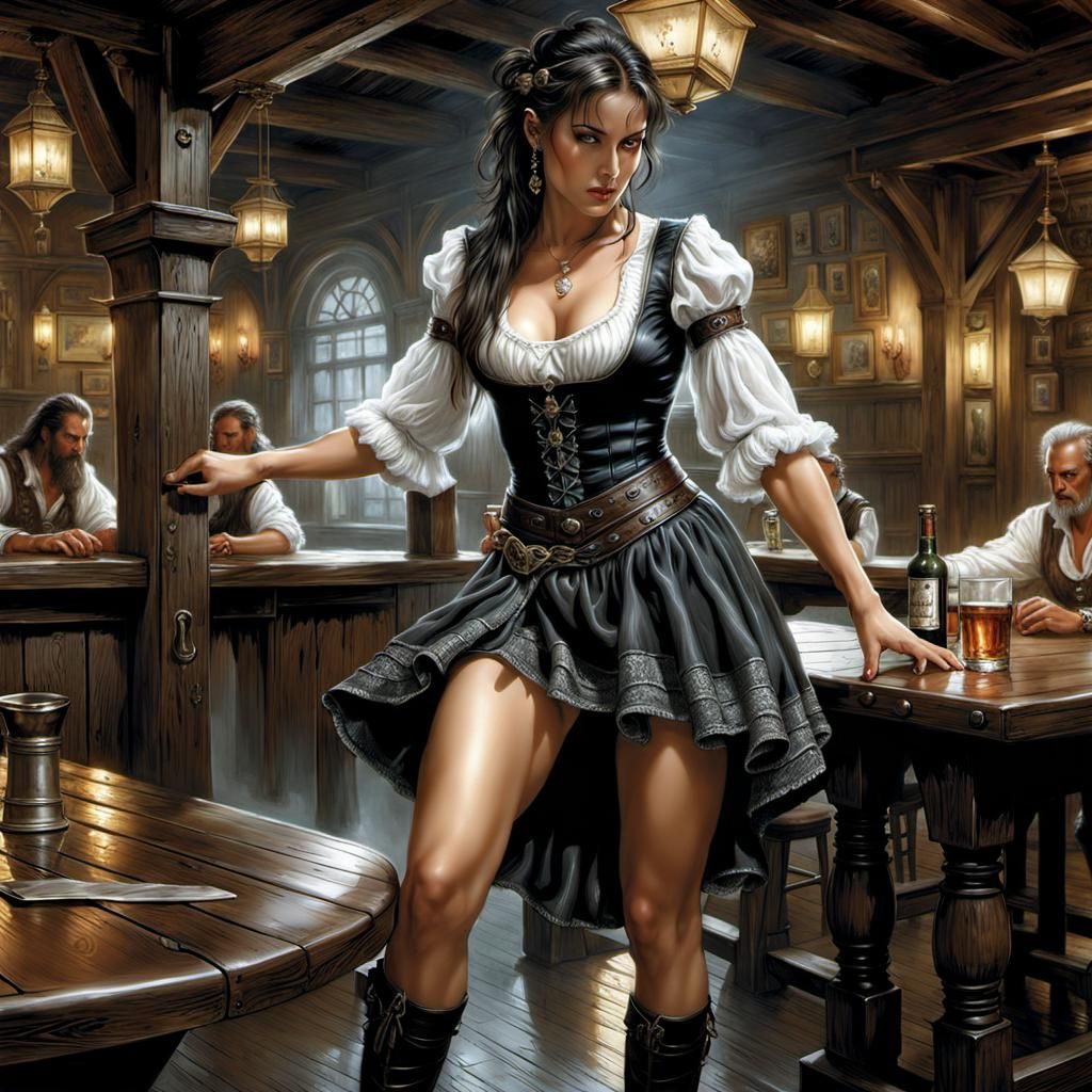 A tavern girl