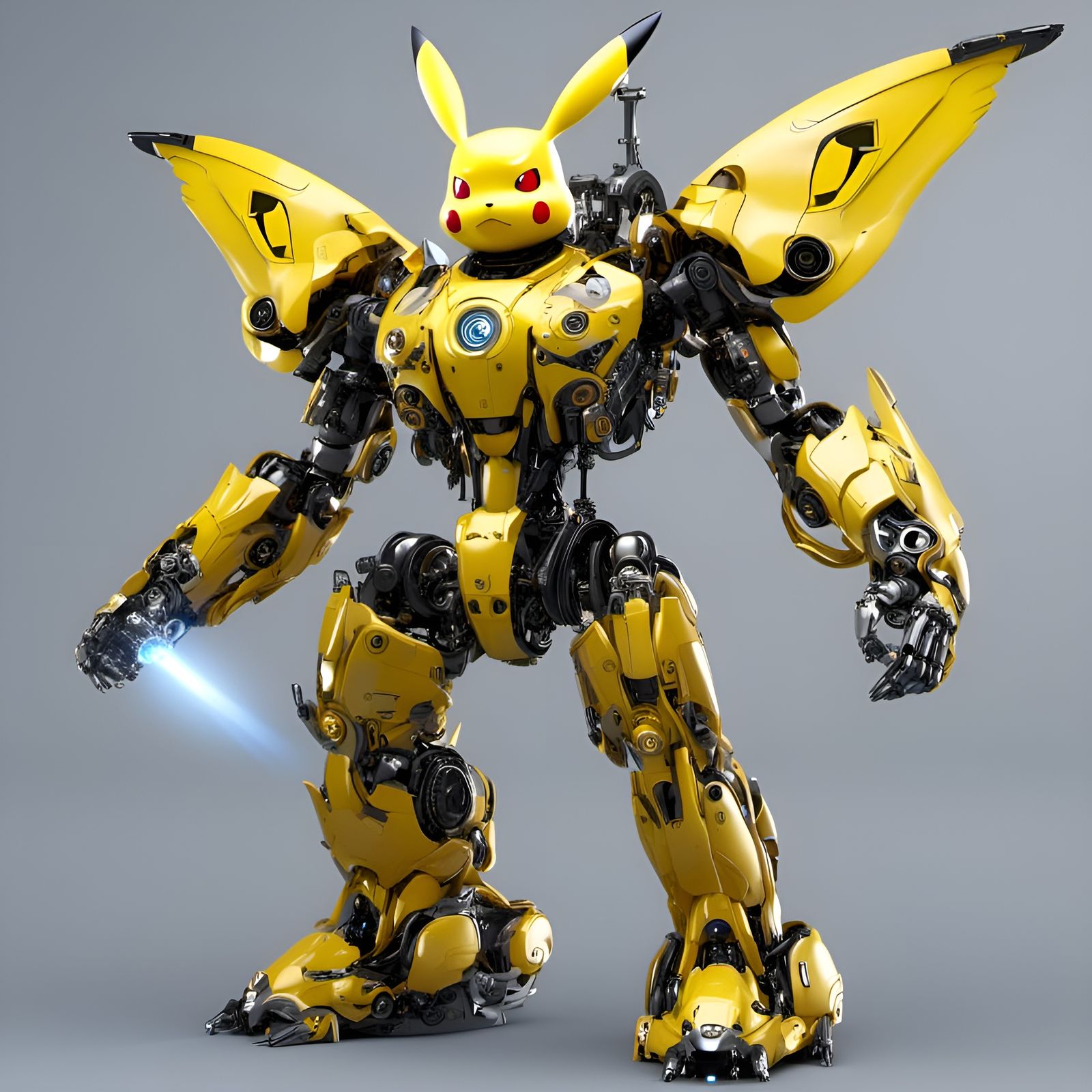 Robotic Pikachu in Unreal Engine Style
