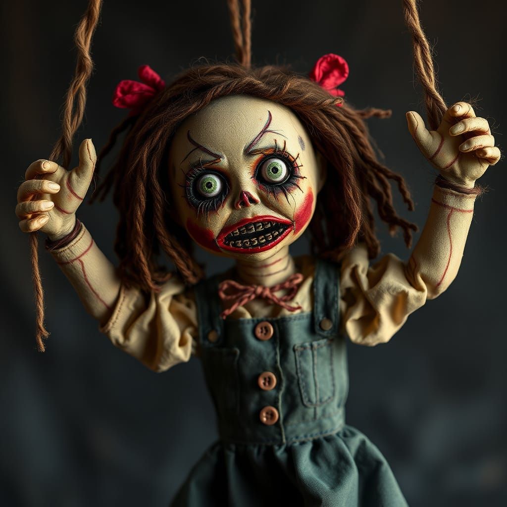 Creepy Voodoo Doll Horror Image