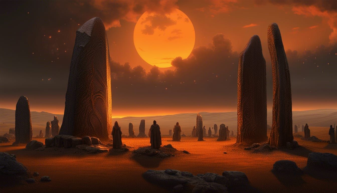 Lord of the Rings Landscape with Stone Circle