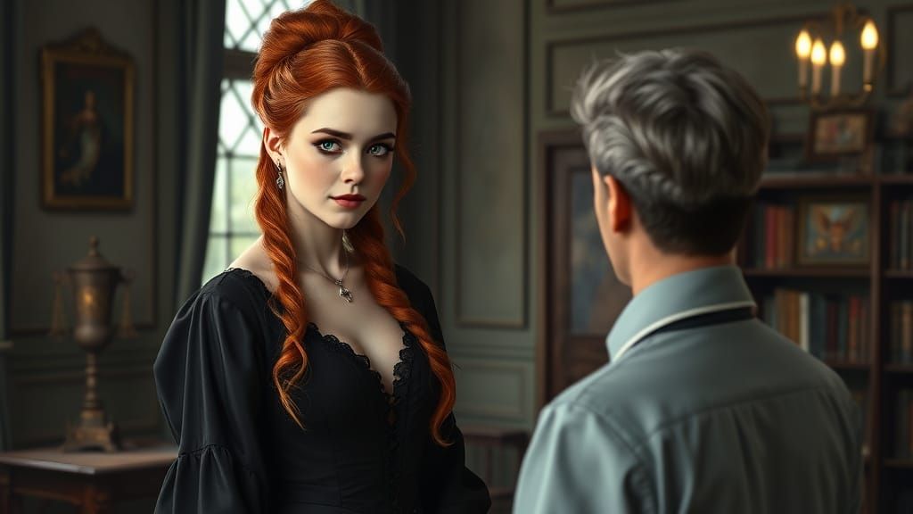 Lady in a Lawyer's Office, 1813 Era