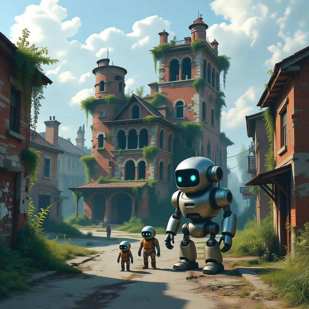 Post-Apocalyptic City Reclaimed by Nature