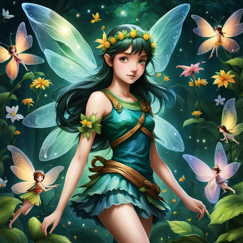 Ethereal Fairies in a Mystical Forest
