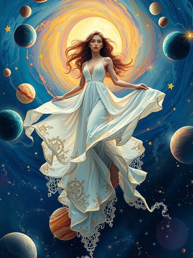 Galactic Fairytale in Starry Night Vignette