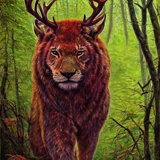 Majestic Lion: King of the Forest in Photorealism