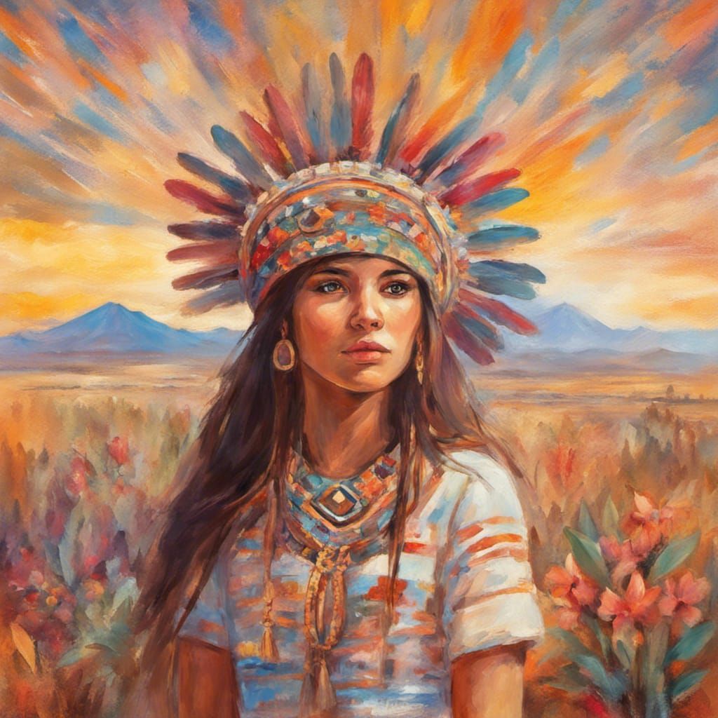 Mujer de mirada penetrante