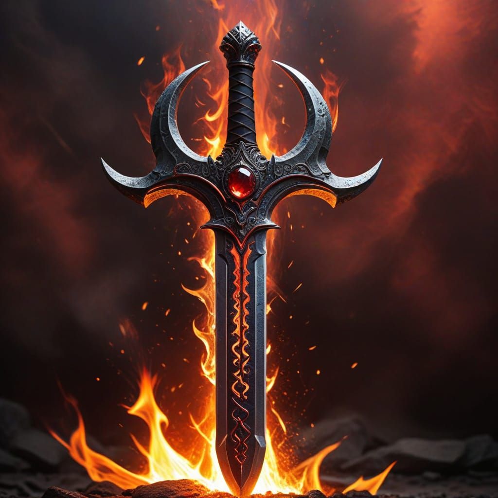Fiery Divine Sword of War