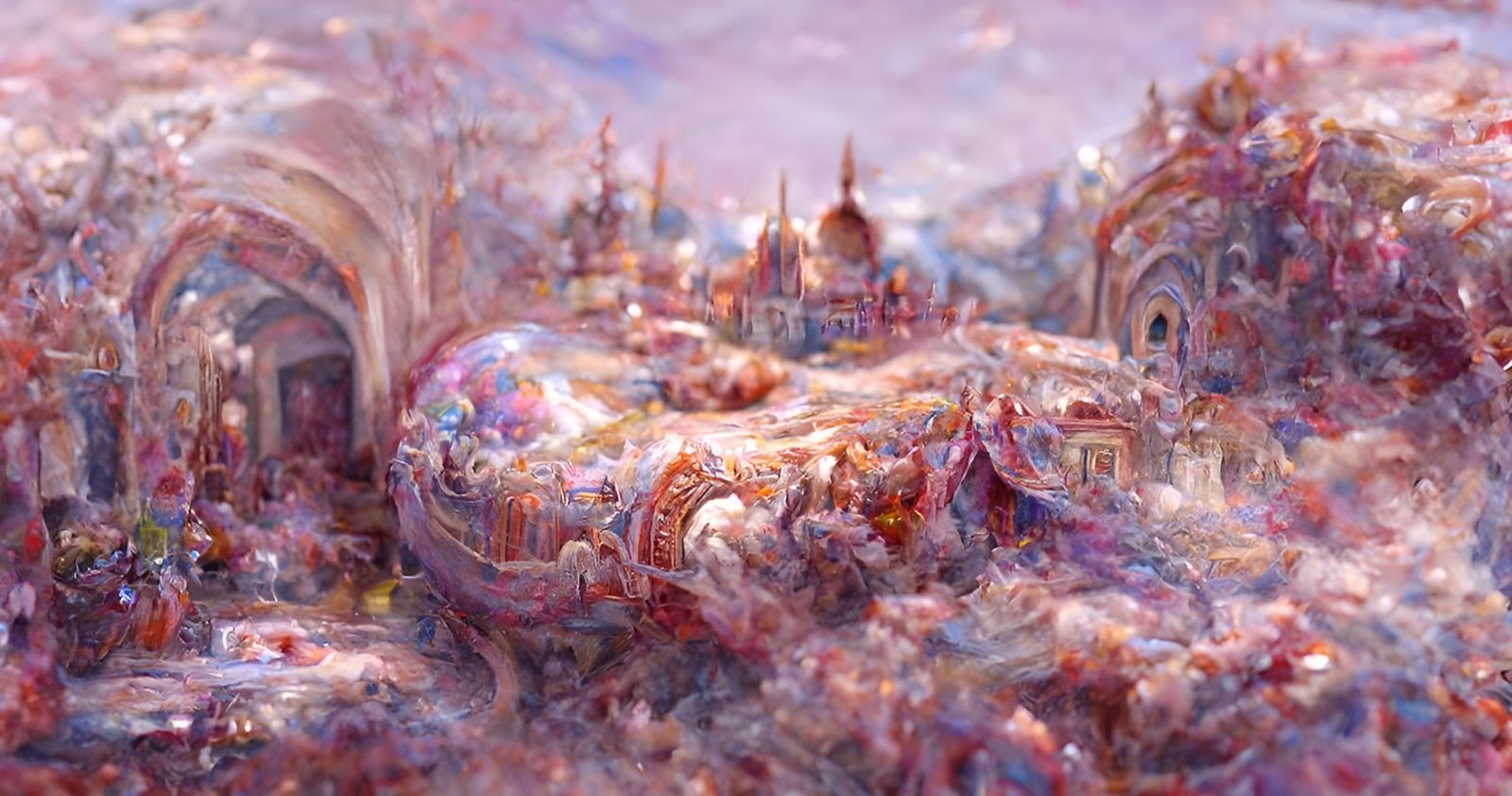 Majestic Cathedral Interior: Ethereal Fantasy Art
