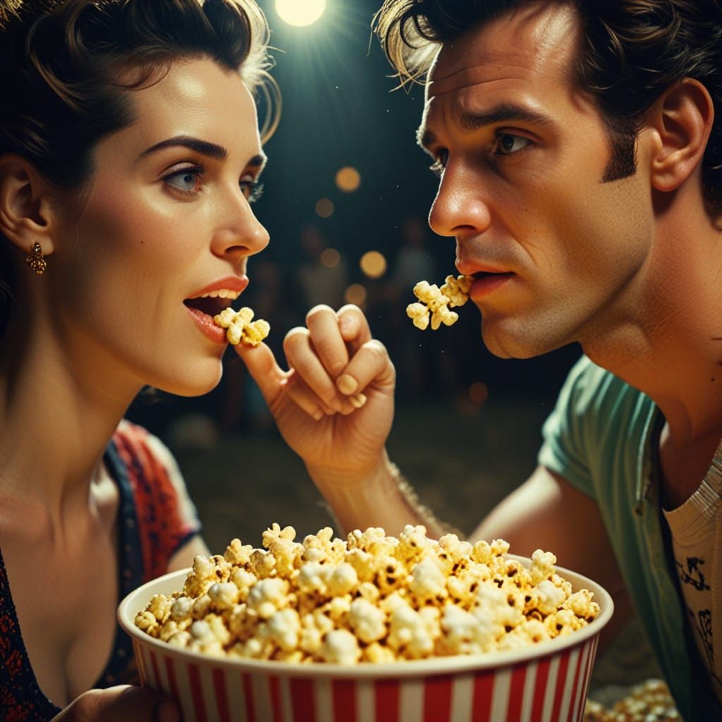 Couple Enjoys Ace Ventura Film Night in Cinematic Style
