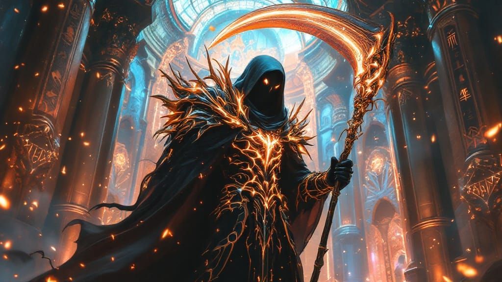 Grim Reaper Reaches for Arcane Sanctuary