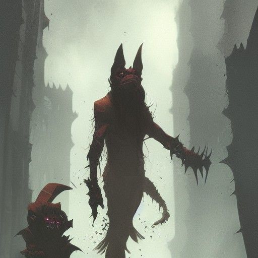 Sinister Goblin Portrait in Fantasy Art Style