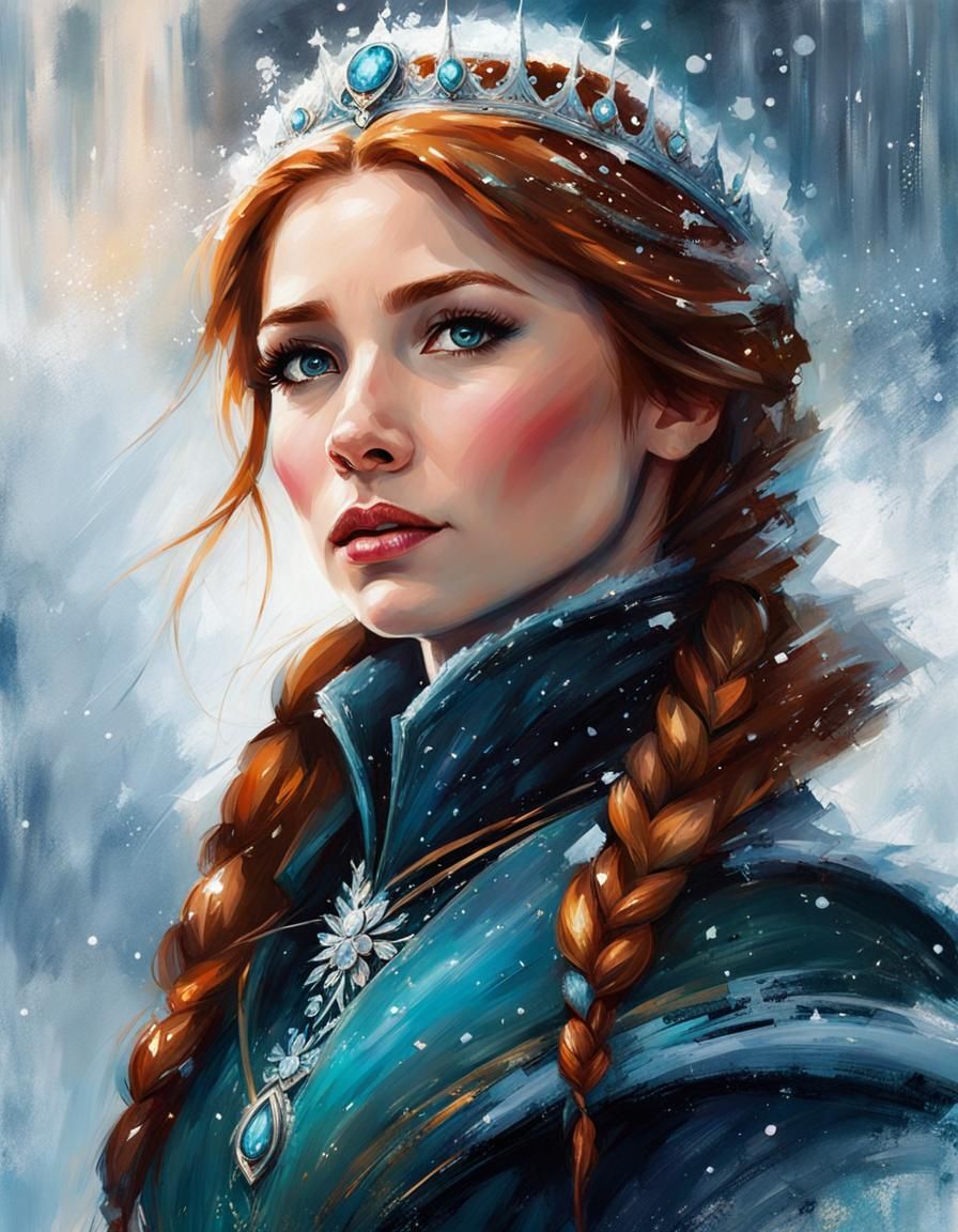 Futuristic Portrait of Princess Anna of Arendelle