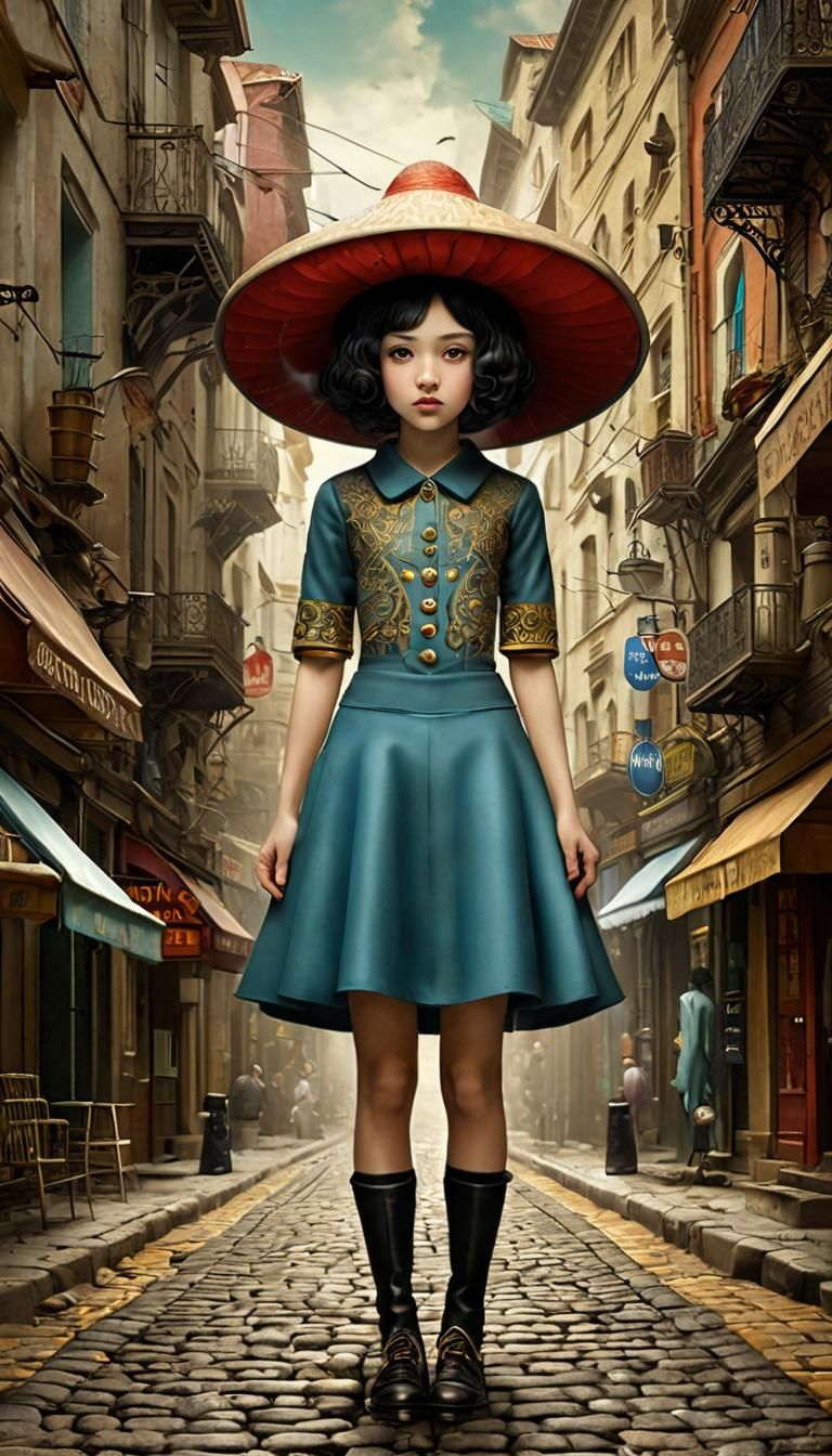 Masterpiece in Whimsical Realism Style