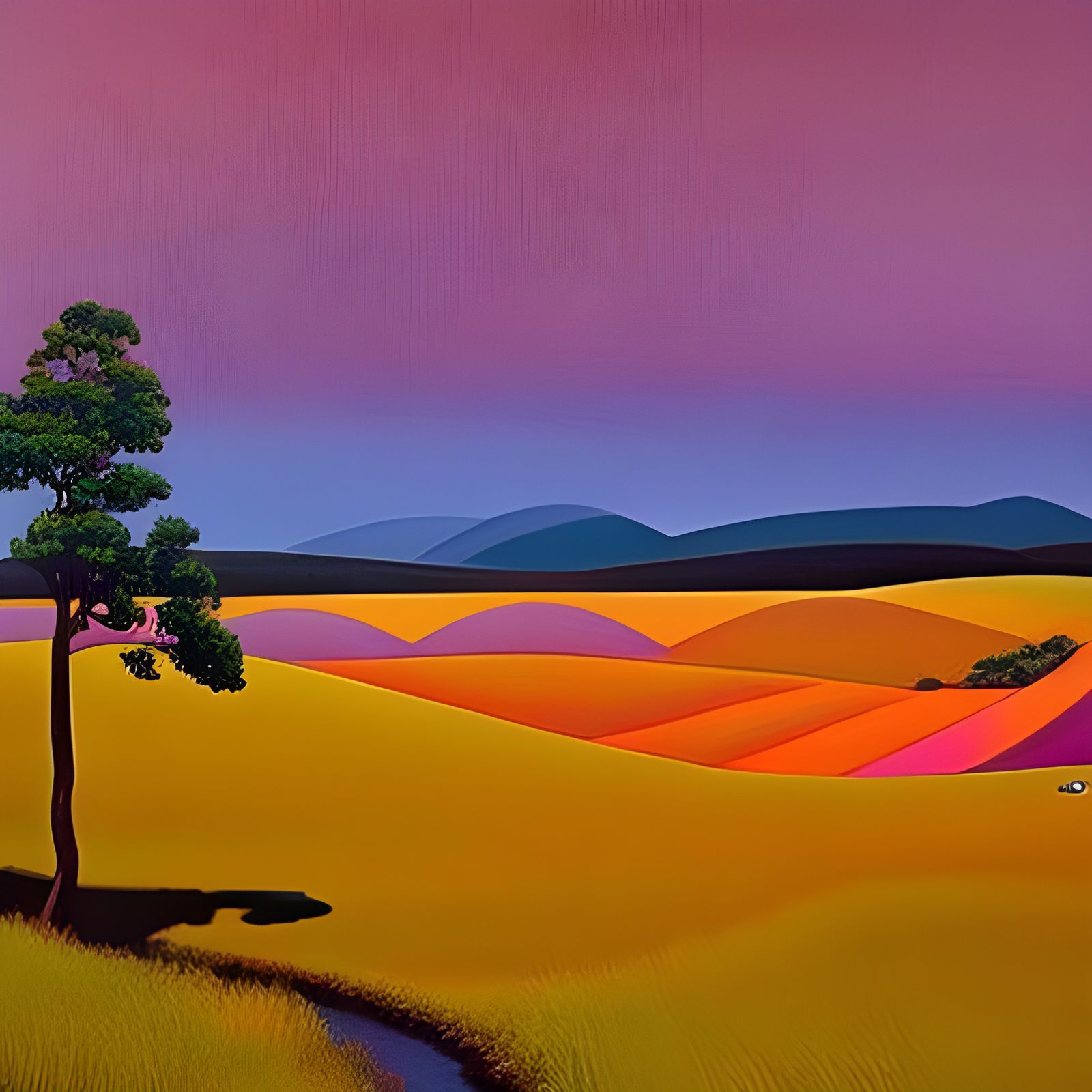 Celebration Dance in Psychedelic Surreal Style