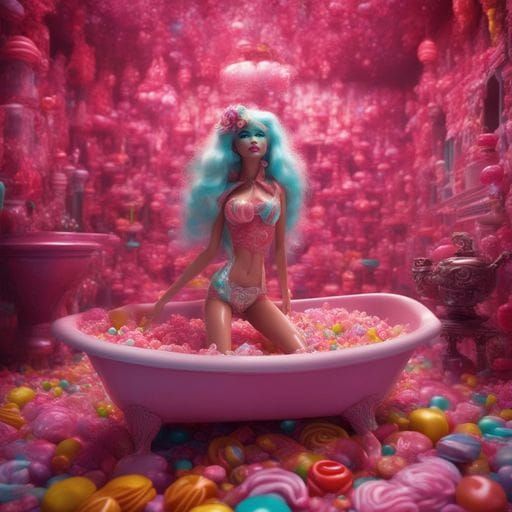 Dramatic Barbie Digital Matte Painting