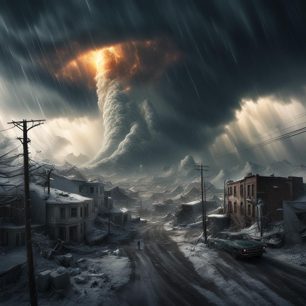 Blizzard Inside a Tornado: Digital Matte Painting