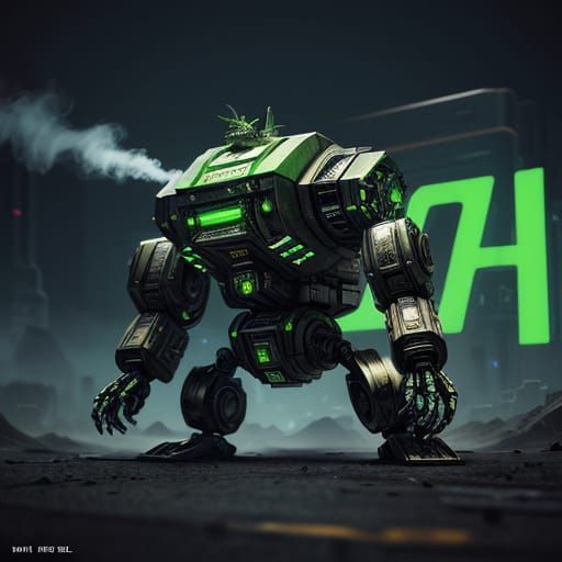 Sci-Fi Marijuana Package with Skunk Logo