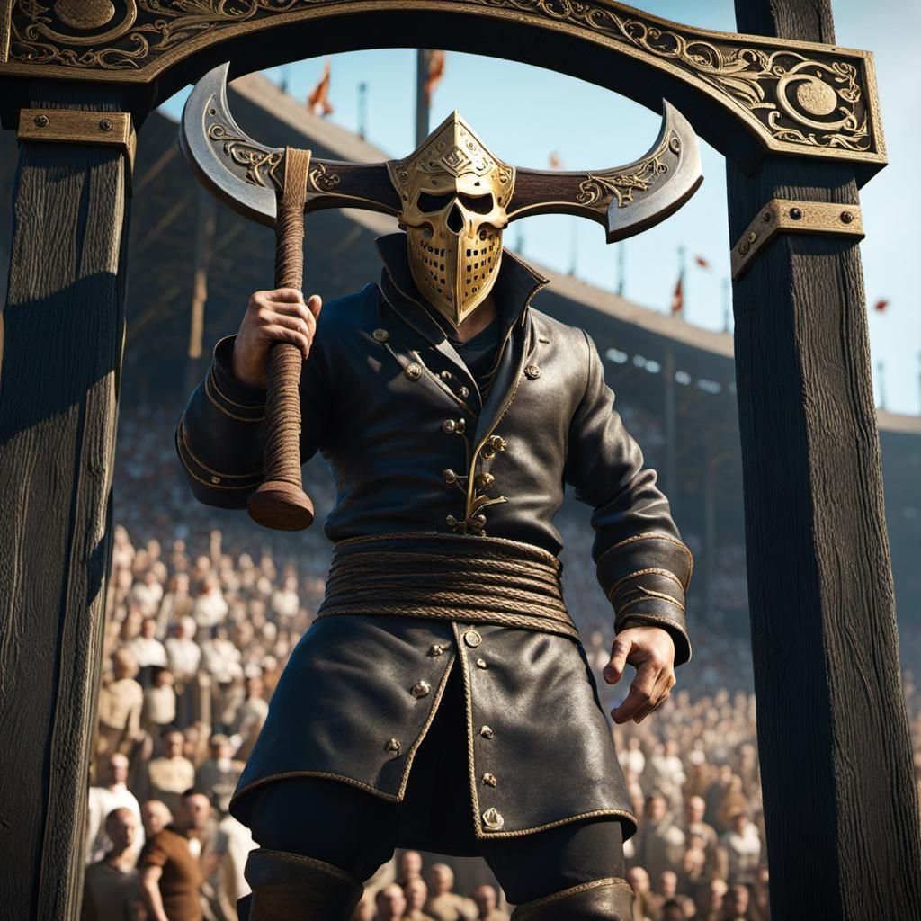 Executioner with Axe at Gallows, Concept Art