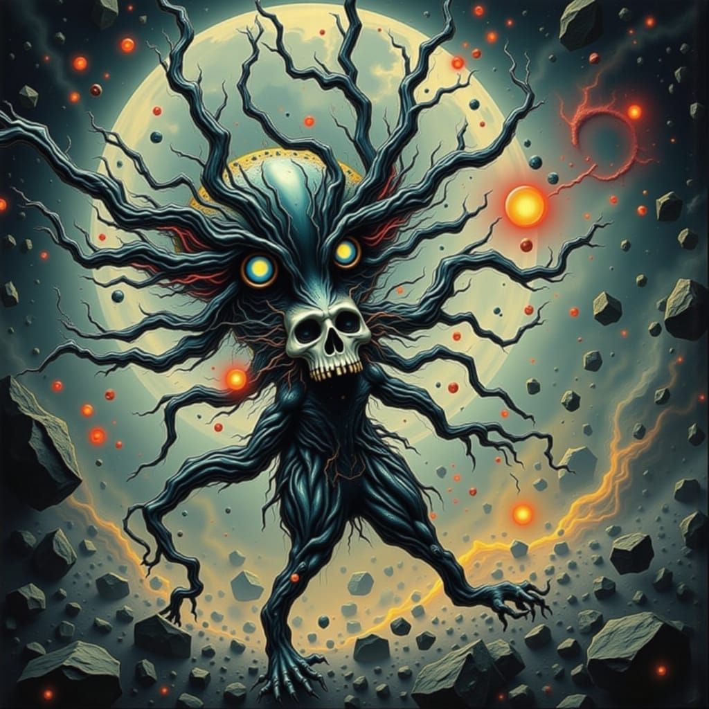 Whimsical Shattered Glass Dreamscape