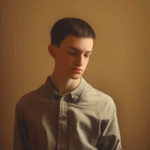 Renaissance Portrait of Handsome Young Man in Oil